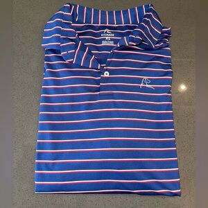 Men’s Rhoback polo in excellent condition. Red White Blue sz XL